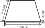 Лист нержавеющий  20х1500х3000 мм.  AISI 409 (08Х13) горячекатаный,  матовый